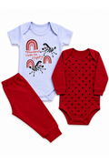 Kit Body Infantil 3 Peças Suedine Zebra