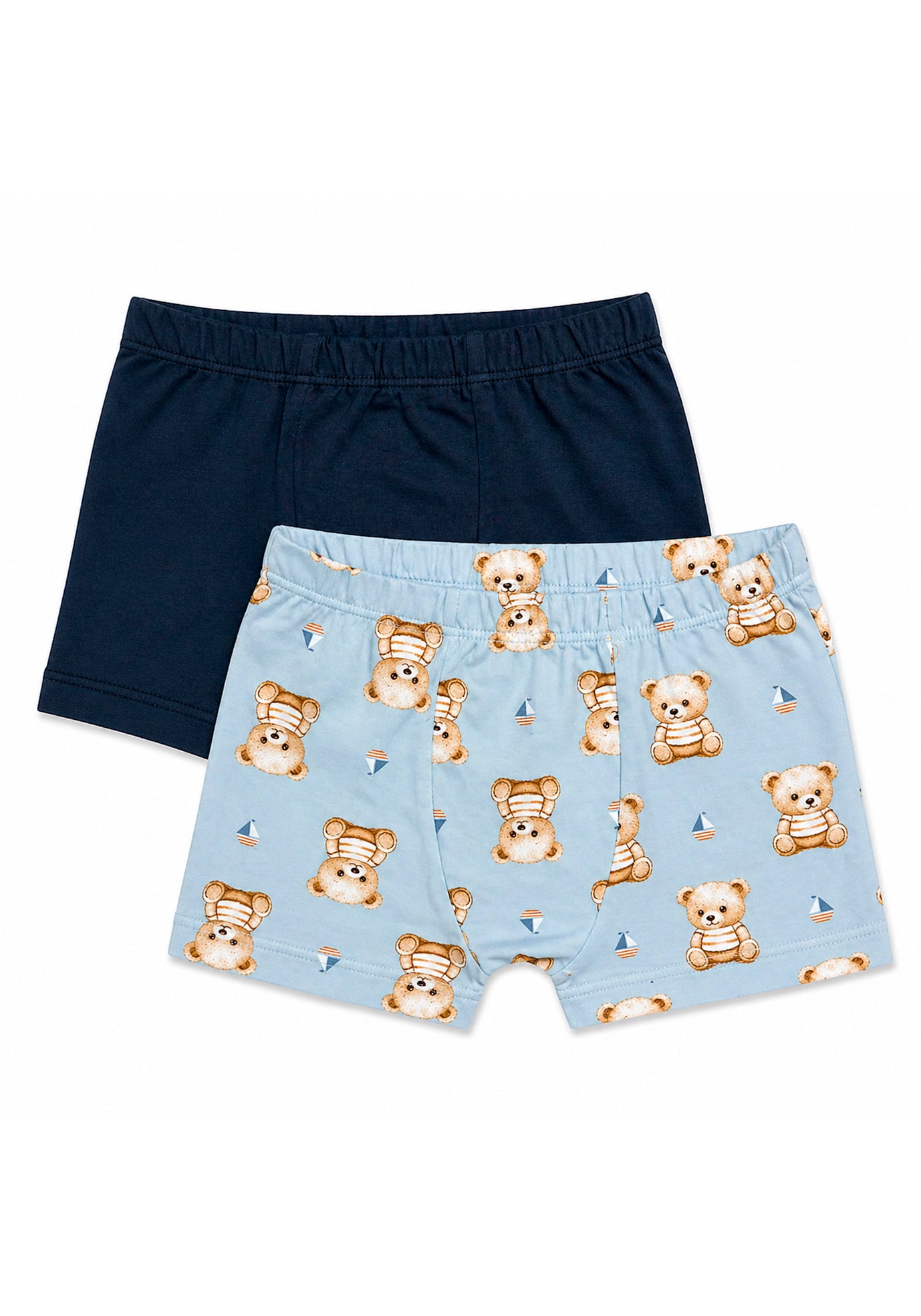 Kit 2 Cuecas Infantil ManuBee em Algodão Estampas Sortidas
