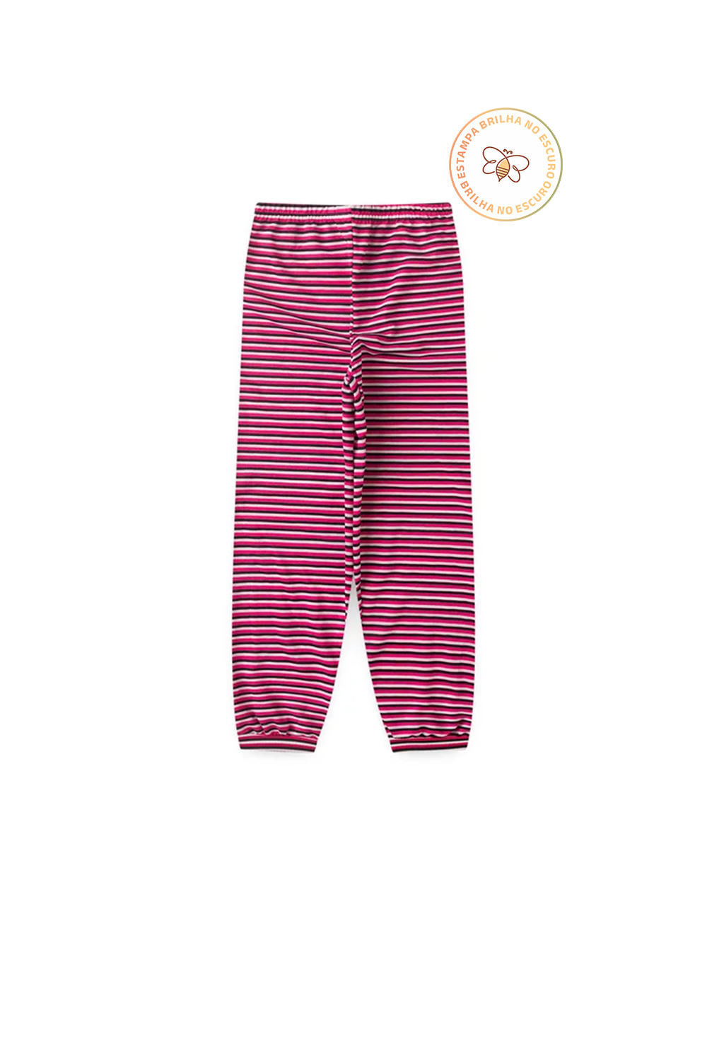 Pijama Infantil Menina Longo em Algodão Urso Feeling Good