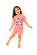 Pijama Infantil Menina Curto 100% Algodão Vaquinha