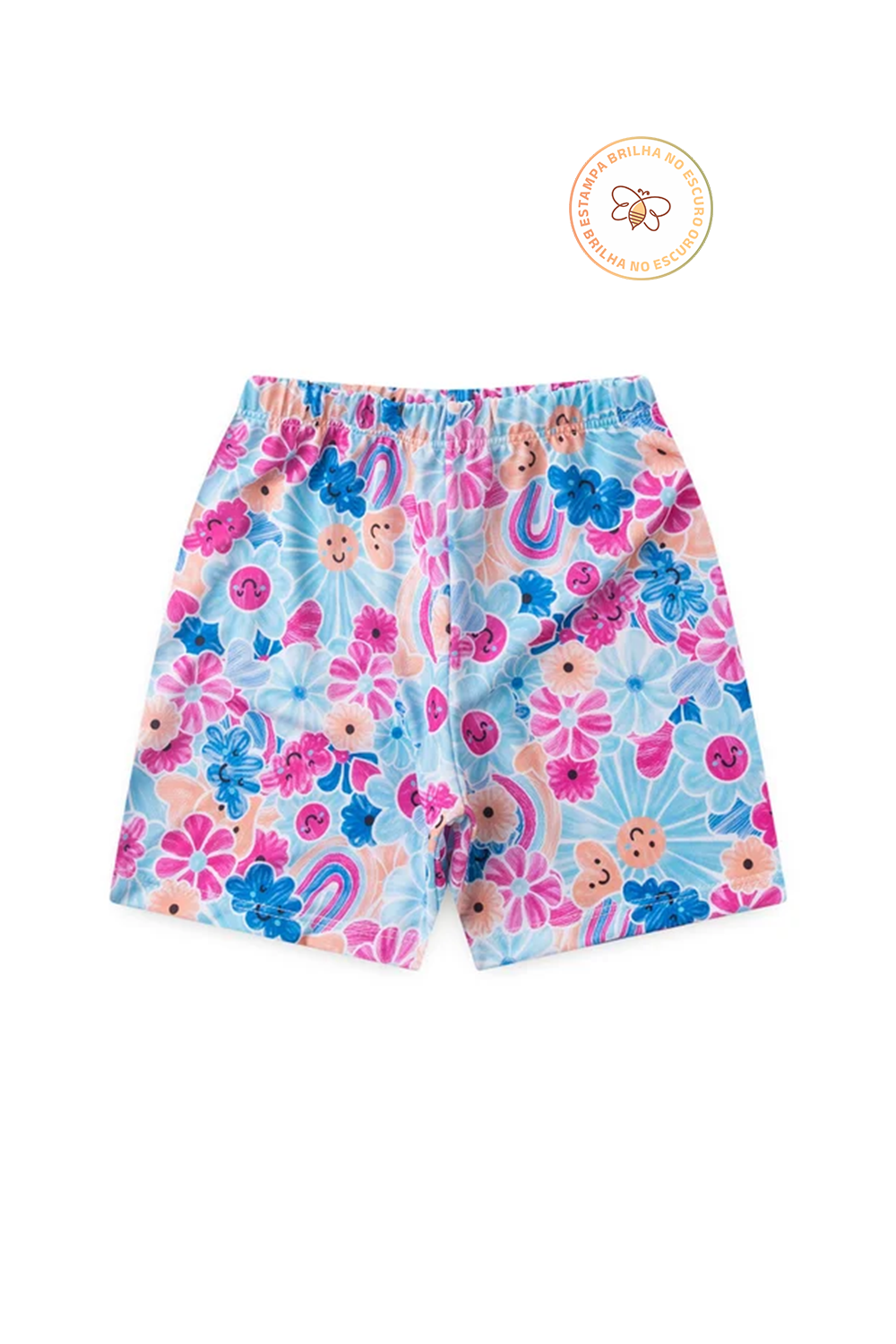 Pijama Infantil Menina Verão em Algodão Ilhama Fone Brilha no Escuro