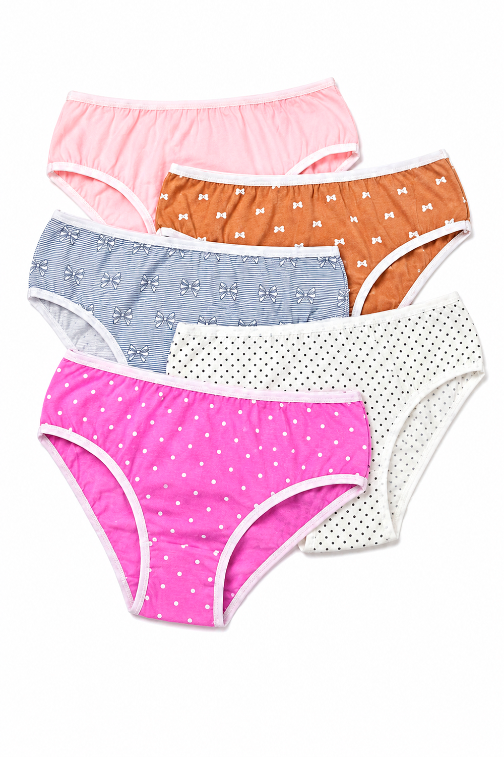 Kit 10 Calcinhas Infantil ManuBee Premium 100% Algodão Estampas Sortidas