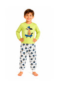Pijama Infantil Menino Longo 100% Algodão Cachorro Skate