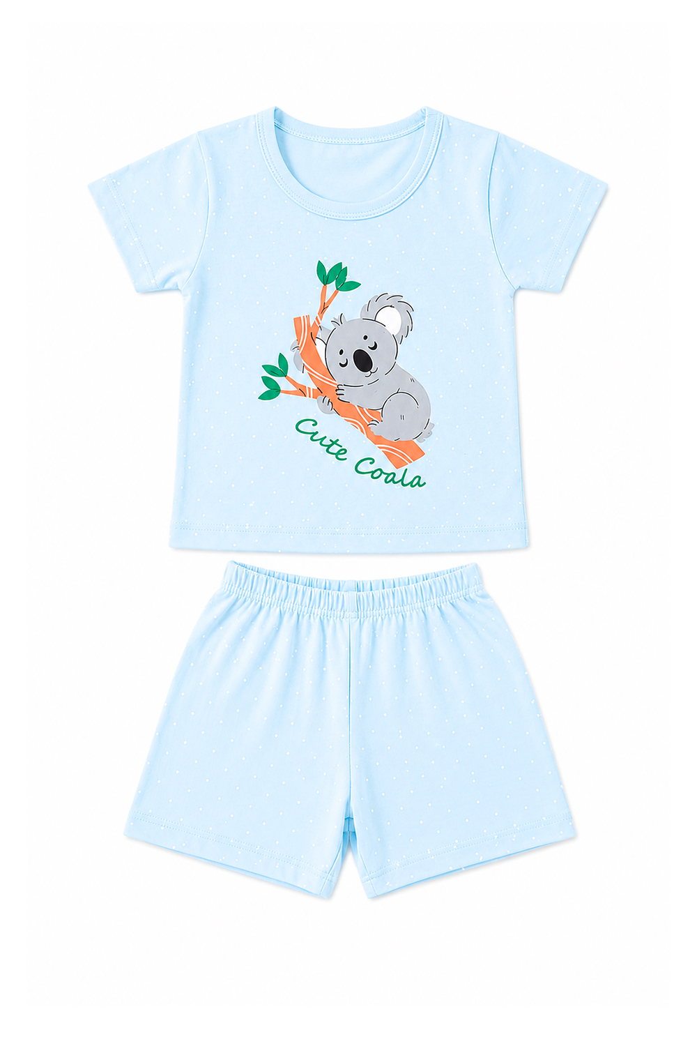 Pijama Infantil Menino Curto 100% Algodão Coala