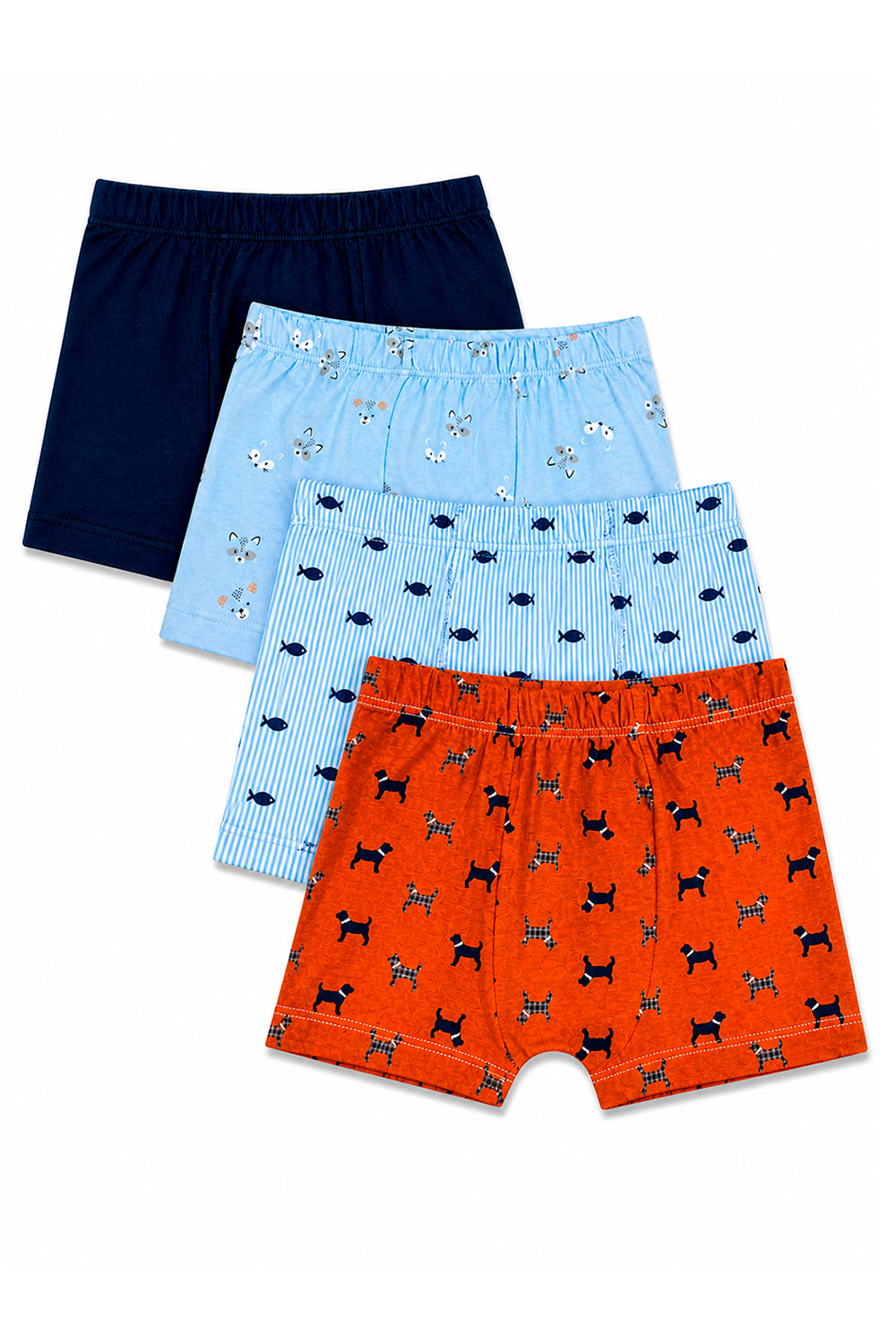 Kit 4 Cuecas Infantil ManuBee em Algodão Estampas Sortidas
