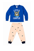 Pijama Infantil Menino Longo 100% Algodão Urso