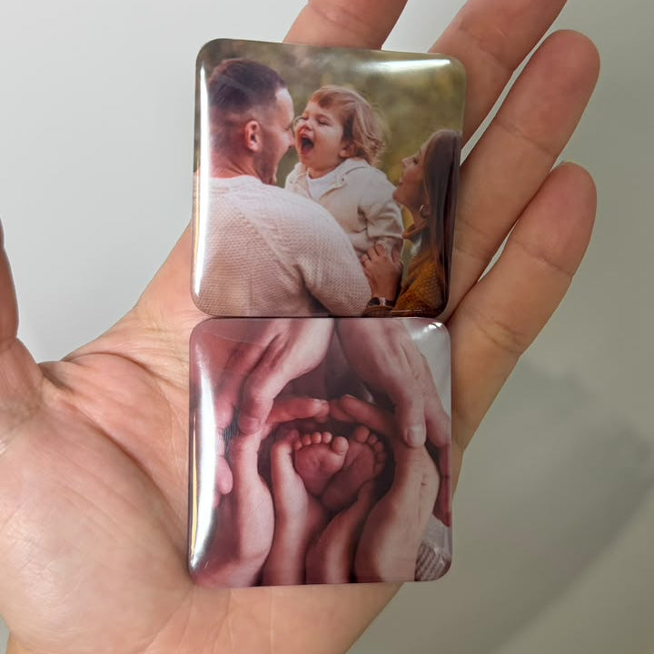 Ímãs De Geladeira Personalizados Com Foto 5x5cm