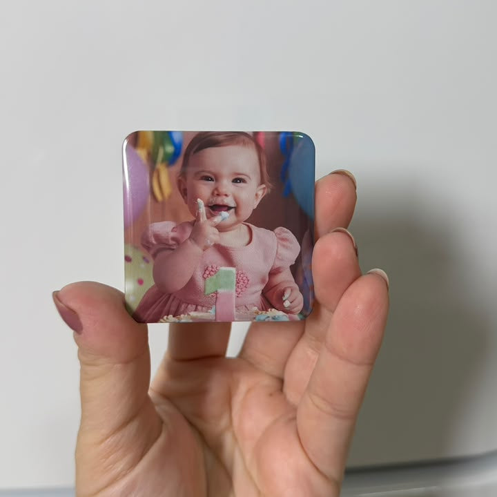 Ímãs De Geladeira Personalizados Com Foto 5x5cm