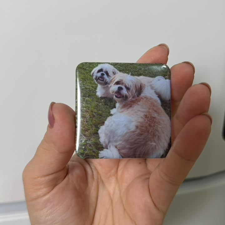 Ímãs De Geladeira Personalizados Com Foto 5x5cm